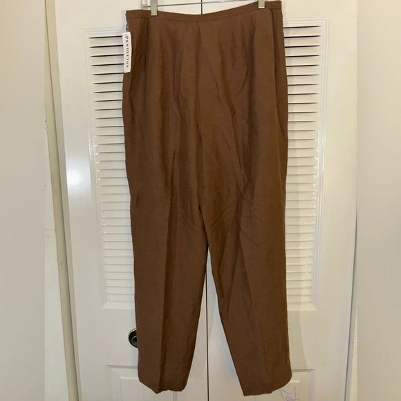 Vintage Pendleton silk linen women's pants size 16 - Picture 6 of 6